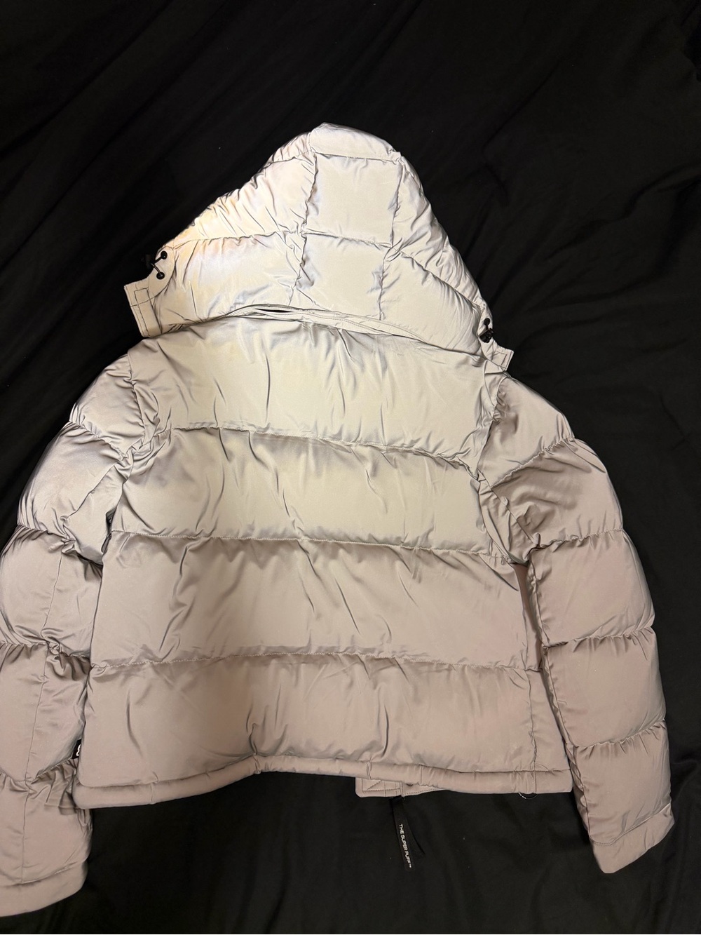 Reflective Aritzia The Super Puff Puffer Jacket - Silver - Picture 3 of 4
